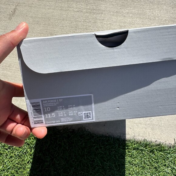 Nike Air Force 1 Low 07 Panda Black White Men's Size 10 DV0788-001 - Picture 6 of 6